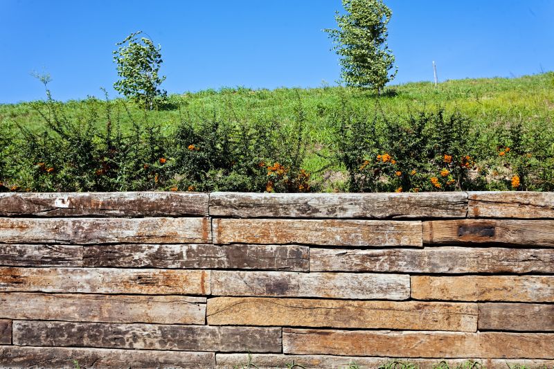Railroad Ties for Retaining Walls
