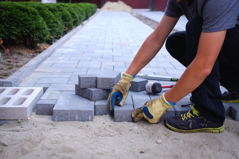 Paver Patio Installation Site