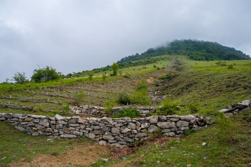 Railroad Ties Used for Retaining Walls